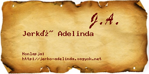 Jerkó Adelinda névjegykártya